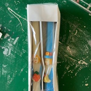 Pilgrim Candles Unique Rare Thanksgiving Decor